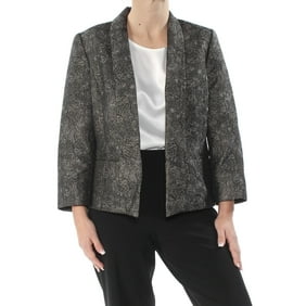 Kasper Womens Velvet Floral Jacket Kasper Womens Velvet Floral Jacket